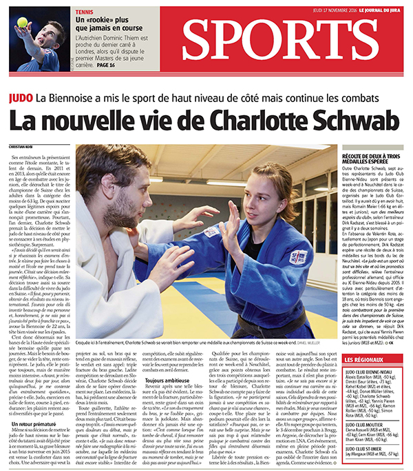 Journal du Jura du 16.11.2016
